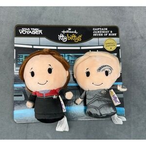 NEW Star Trek Voyager Hallmark Itty Bittys Captain Janeway Seven of Nine Special